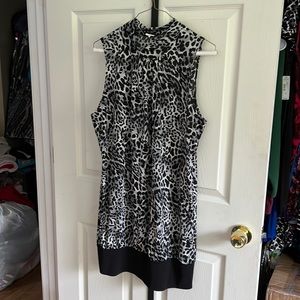 Mock turtleneck dress